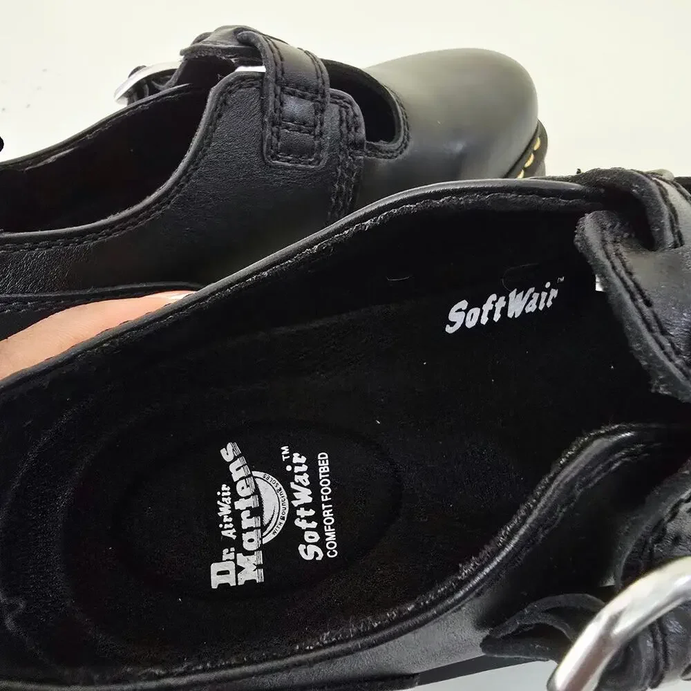 Dr. Martens Audrick T-Bar Platform Mary Janes Women’s 7 Black NWT